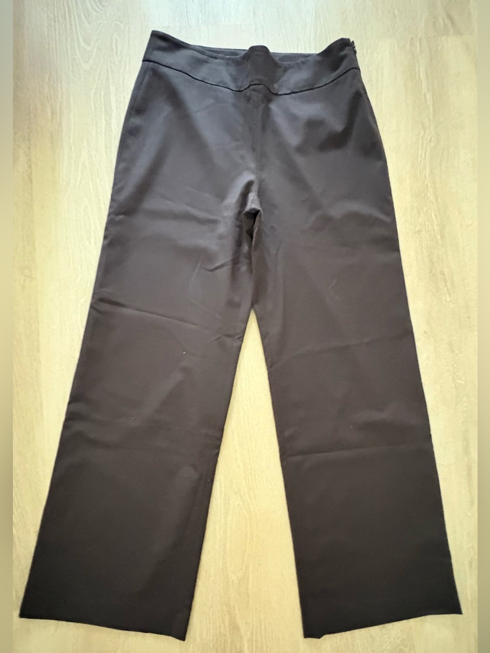 Brown Women's Wide-Leg Pull-On Pants in Black